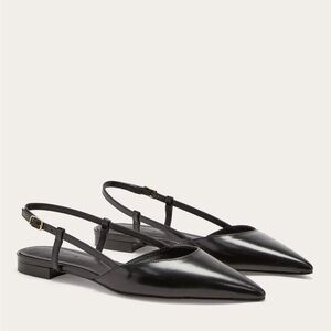 EVERLANE STUDIO Black Slingback Flats 7M